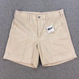 J. Press Corduroy Shorts Mens S *Fits 33W x 6.5 Inseam Ivory White Cotton NEW